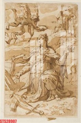 Download file gốc Tranh sơn dầu phương tây tổng hợp STS28907 (in mica) trong suốt