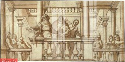 File tranh Tranh sơn dầu phương tây tổng hợp STS29058 (gốc) in trên kính