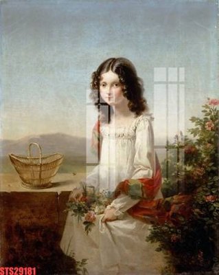 File in trần Tranh sơn dầu phương tây tổng hợp STS29181 (bản gốc 3D) sống động