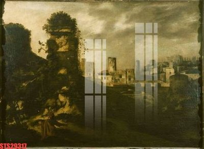 File in trần Tranh sơn dầu phương tây tổng hợp STS29317 (file gốc) hoa văn 3D