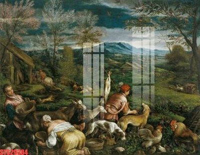 Tải file Tranh sơn dầu phương tây tổng hợp STS29384 (gốc) làm file in ấn