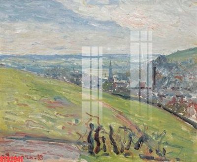 File in mica Tranh sơn dầu phương tây tổng hợp STS2941 (bản gốc) làm vách ngăn