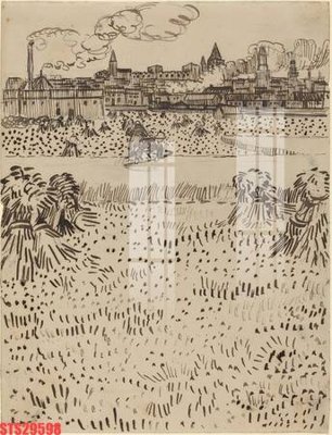 File PSD Tranh sơn dầu phương tây tổng hợp STS29598 (bản gốc) đã tách nền