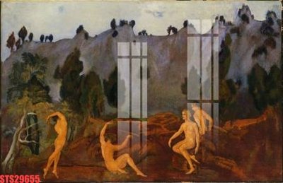 File in lụa Tranh sơn dầu phương tây tổng hợp STS29655 (chất lượng cao) Tranh sơn dầu phương tây tổng hợp STS29655