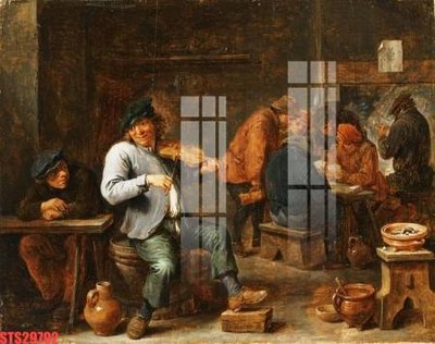 File tranh Tranh sơn dầu phương tây tổng hợp STS29792 (gốc) in trên kính