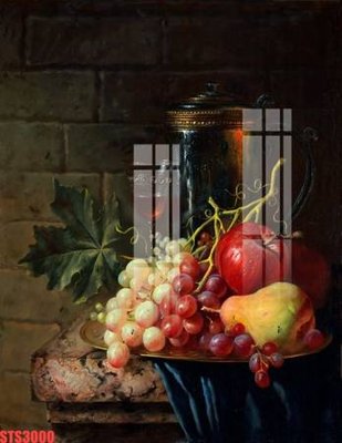 File tranh Tranh sơn dầu phương tây tổng hợp STS3000 (bản gốc) treo quán cafe