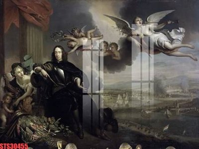 Download file gốc Tranh sơn dầu phương tây tổng hợp STS30455 (in mica) 3D