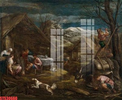 Tải file tranh Tranh sơn dầu phương tây tổng hợp STS30660 (gốc) tại Filetranh.com