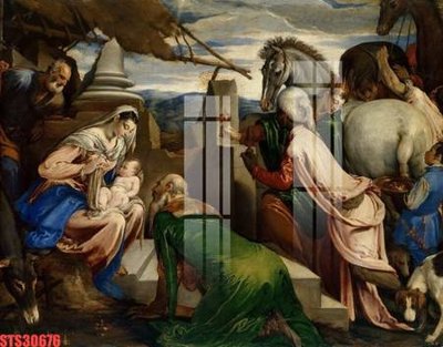 Download file gốc Tranh sơn dầu phương tây tổng hợp STS30676 (in lụa) hoa lá