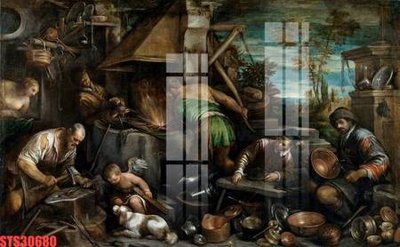 File ảnh Tranh sơn dầu phương tây tổng hợp STS30680 (gốc) cho trang trí nội thất