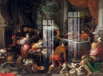 File in ấn cao cấp Tranh sơn dầu phương tây tổng hợp STS30683 (file gốc)