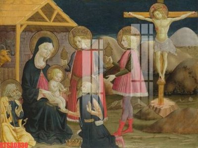 Ảnh gốc Tranh sơn dầu phương tây tổng hợp STS30830 (độ nét cao) in mica