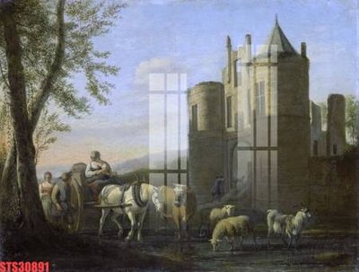 File tranh Tranh sơn dầu phương tây tổng hợp STS30891 (gốc) chủ đề thiên nhiên