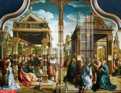 File in mica Tranh sơn dầu phương tây tổng hợp STS30907 (ảnh gốc) đẹp