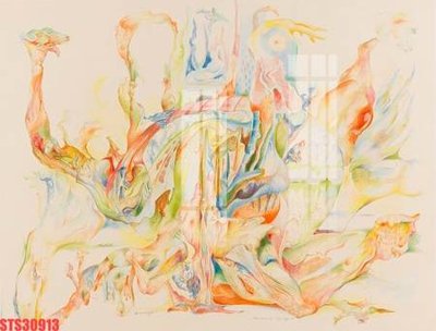 File PSD Tranh sơn dầu phương tây tổng hợp STS30913 (bản gốc) cho nhà in