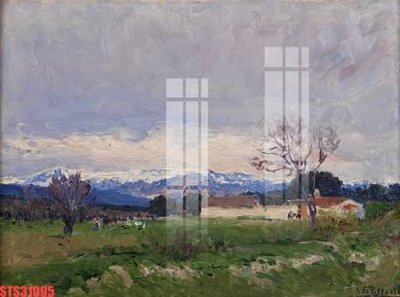 Chi tiết file tranh tráng gương Tranh sơn dầu phương tây tổng hợp STS31095 (ảnh gốc)