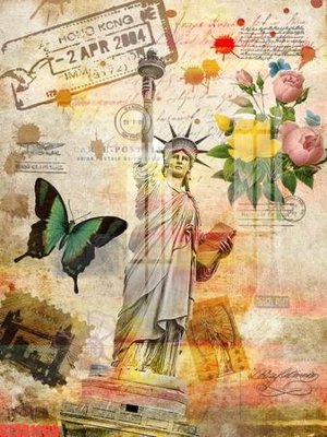 File ảnh Tranh sơn dầu phương tây tổng hợp STS31269 (gốc) in standee