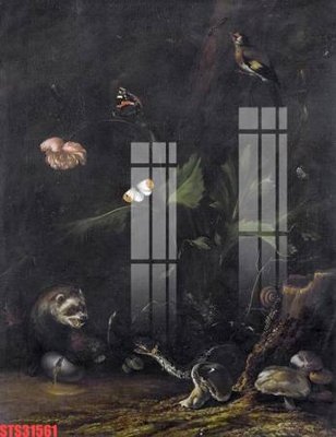 Download file gốc Tranh sơn dầu phương tây tổng hợp STS31561 (in lụa) tranh 3D