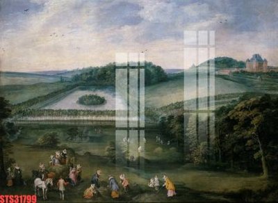 File gốc Tranh sơn dầu phương tây tổng hợp STS31799 (in lụa) tranh mã đáo