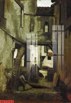 File in lụa Tranh sơn dầu phương tây tổng hợp STS34251 (hoa văn) Tranh sơn dầu phương tây tổng hợp STS34251