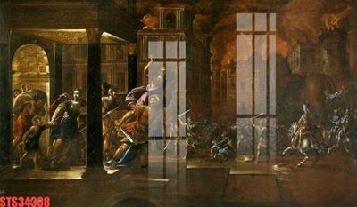 File in ấn Tranh sơn dầu phương tây tổng hợp STS34308 chuyên nghiệp