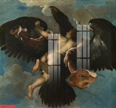 File gốc Tranh sơn dầu phương tây tổng hợp STS34681 (in lụa) tranh mã đáo