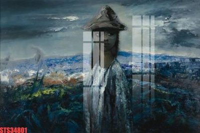 File tranh Tranh sơn dầu phương tây tổng hợp STS34801 (gốc) chủ đề thành phố