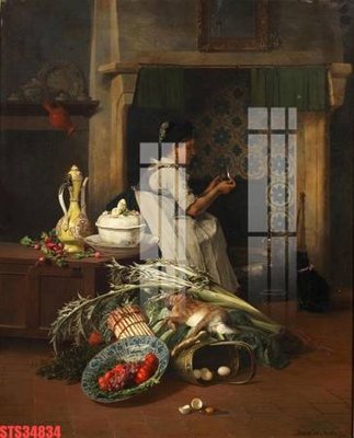 File tranh Tranh sơn dầu phương tây tổng hợp STS34834 (gốc) chủ đề động vật