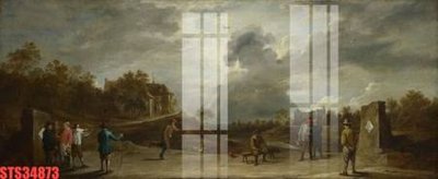 File tranh Tranh sơn dầu phương tây tổng hợp STS34873 (ảnh gốc) in trần nhà