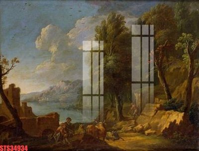 File tranh Tranh sơn dầu phương tây tổng hợp STS34934 (file gốc) chuẩn màu in