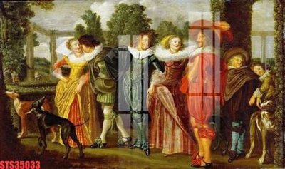 File gốc Tranh sơn dầu phương tây tổng hợp STS35033 (in lụa) hoa văn cổ điển