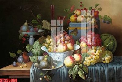 Download file gốc Tranh sơn dầu phương tây tổng hợp STS35060 (in mica) trong suốt