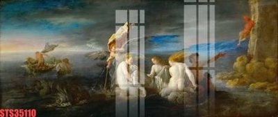 File in ấn Tranh sơn dầu phương tây tổng hợp STS35110 (bản gốc) chất lượng cao