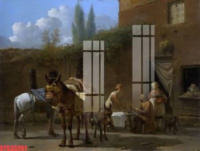 File in ấn Tranh sơn dầu phương tây tổng hợp STS35261 (bản gốc) sắc nét