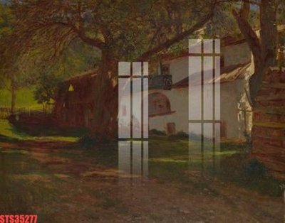 File tranh Tranh sơn dầu phương tây tổng hợp STS35277 (gốc) chủ đề thiên nhiên