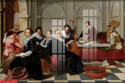 Tải file gốc Tranh sơn dầu phương tây tổng hợp STS35286 (để in lụa)