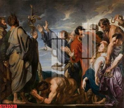 Hình ảnh file gốc in lụa Tranh sơn dầu phương tây tổng hợp STS35319