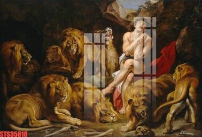 File tranh Tranh sơn dầu phương tây tổng hợp STS35818 (gốc) chủ đề động vật