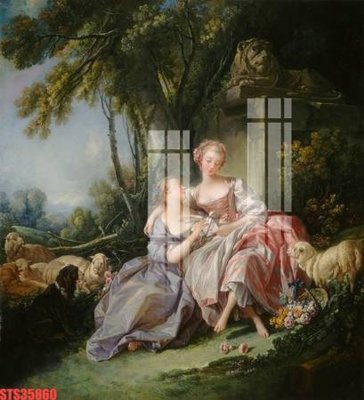 File in trần Tranh sơn dầu phương tây tổng hợp STS35860 (bản gốc 3D) sống động