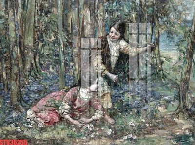 File tranh Tranh sơn dầu phương tây tổng hợp STS36255 (bản gốc) treo phòng ăn