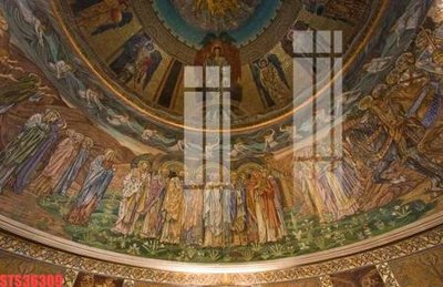 File in trần Tranh sơn dầu phương tây tổng hợp STS36309 (bản gốc) hoa văn