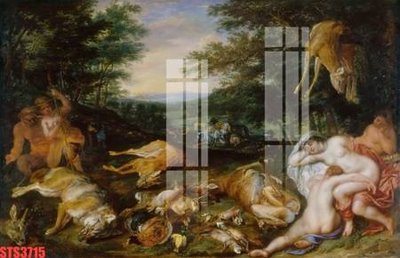 Tải file tranh gốc Tranh sơn dầu phương tây tổng hợp STS3715 chất lượng cao