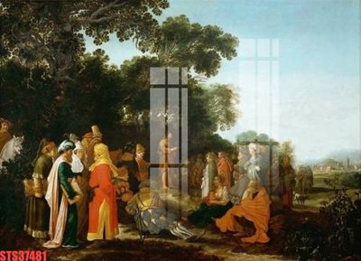 File gốc Tranh sơn dầu phương tây tổng hợp STS37481 (in lụa) hoa văn cổ điển