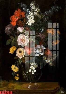 File gốc Tranh sơn dầu phương tây tổng hợp STS37515 (in mica) cắt laser