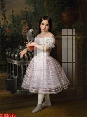 Ảnh mô tả file gốc in mica Tranh sơn dầu phương tây tổng hợp STS37525