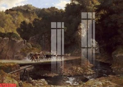 File in mica Tranh sơn dầu phương tây tổng hợp STS37691 (bản gốc) sắc sảo