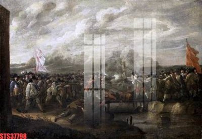 File gốc Tranh sơn dầu phương tây tổng hợp STS37798 (vector) cho in ấn