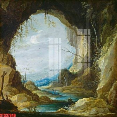 File in trần Tranh sơn dầu phương tây tổng hợp STS37846 (bản gốc) bầu trời