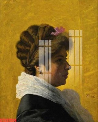 Download file tranh Tranh sơn dầu phương tây tổng hợp STS37934 (file gốc PSD)