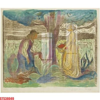 Download file gốc Tranh sơn dầu phương tây tổng hợp STS38049 (in lụa) tranh 3D